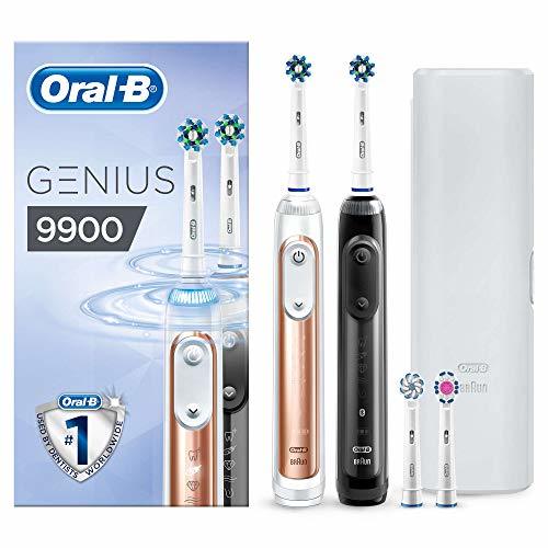 Lugar Oral-B Genius 9900 Cepillo de Dientes Eléctrico con Tecnología de Braun 2 Unidades
