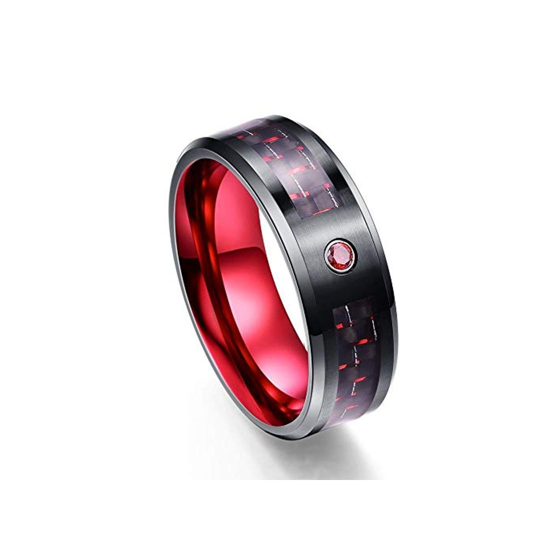 XCWXM Anillo Anillo de   Bodas de carburo de tungsteno para Hombres Anillo de bodasexquisitoAnillo Ringfriend cumpleaños para homb