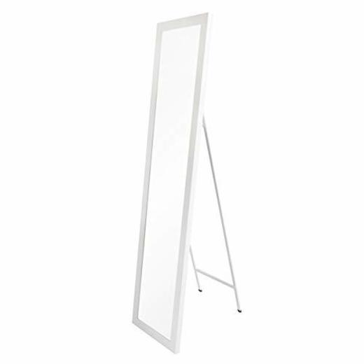 Espejo de pie nórdico Blanco de plástico para Dormitorio de 37x157 Fantasy