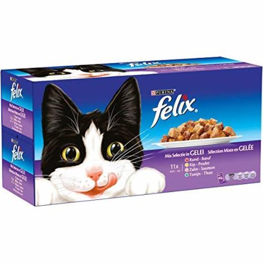 Purina Felix Fantastic comida para gato surtido variado Pack 44 x 100