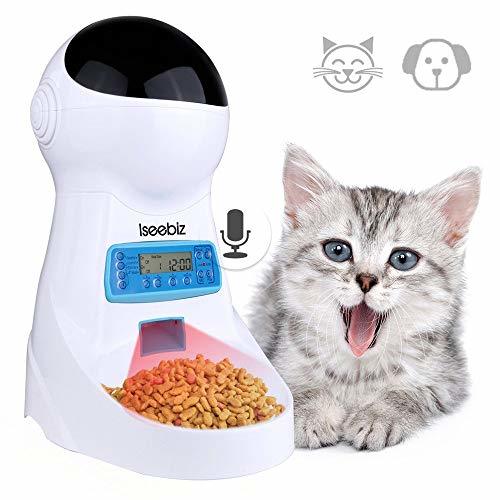 Product Comedero Automatico Gatos Iseebiz 3 Litro Comedero Perro Tiene 4 Comidas con