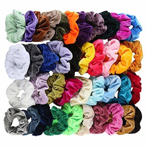 Moda Dorical 40pcs Goma de Pelo Lazo de Pelo Elástico Banda Multi Colores