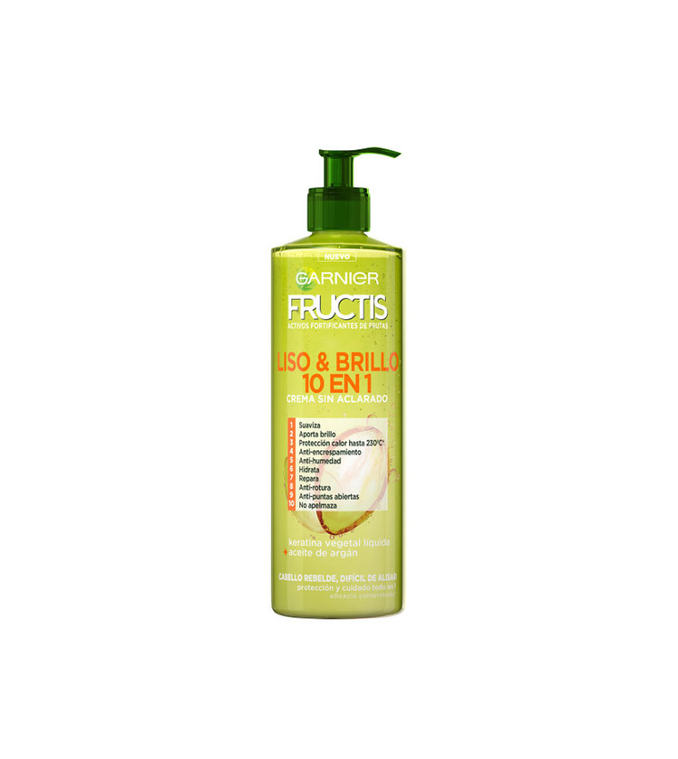 Beauty Garnier Fructis Liso & Brillo 10 en 1 Crema Sin Aclarado para