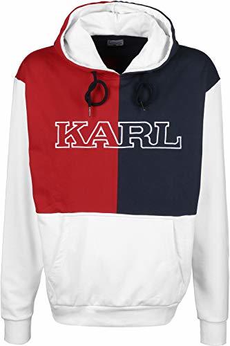 Fashion Karl Kani Retro Block Sudadera con Capucha White/Red/Navy