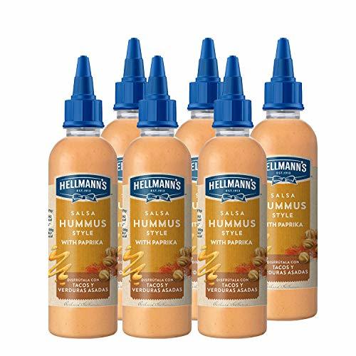 Place HELLMANN'S STREET FOOD SALSA HUMMUS STYLE 215ml. Pack de 6