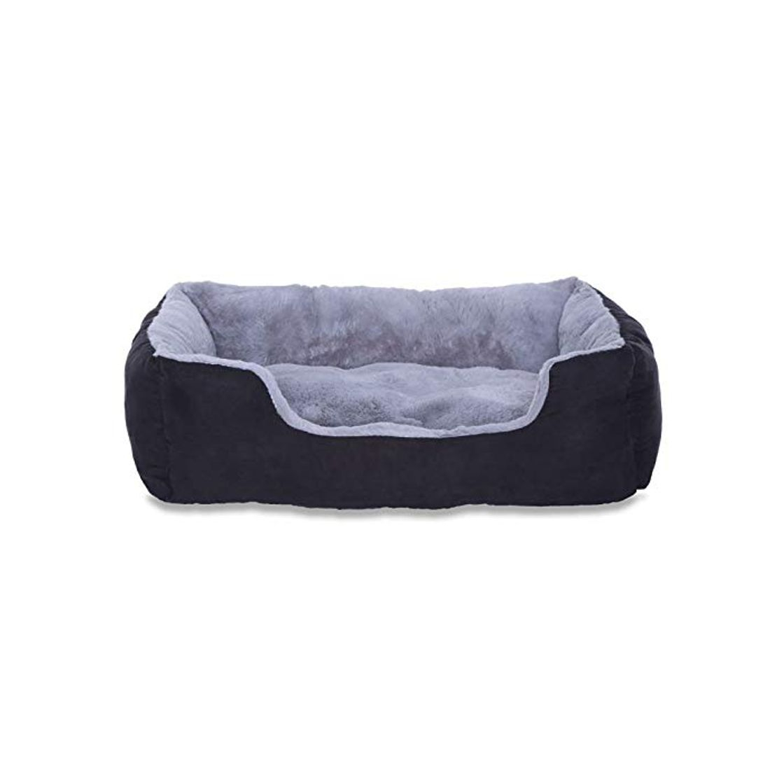Dibea Cama Perros Cojín Perros Cesta Perros con Cojín Tamaño M Gris/Negro