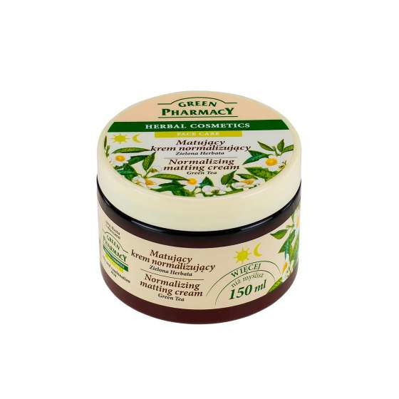 Crema Facial Matificante con Té Verde Green Pharmacy 150ml