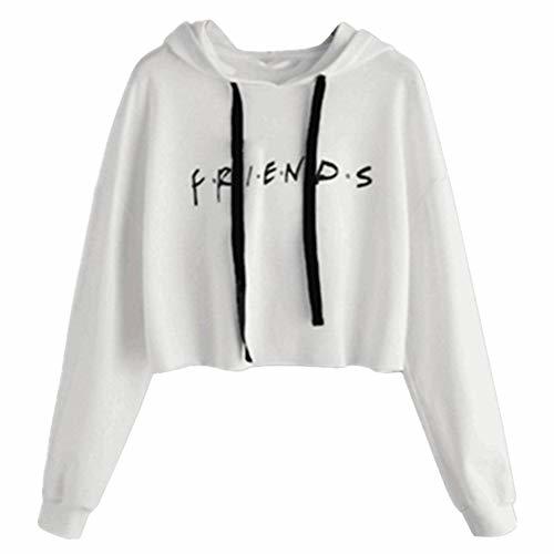 Moda Sudadera Friends Mujer Serie con Capucha Casual Pullover Hip Hop Danza Camisetas