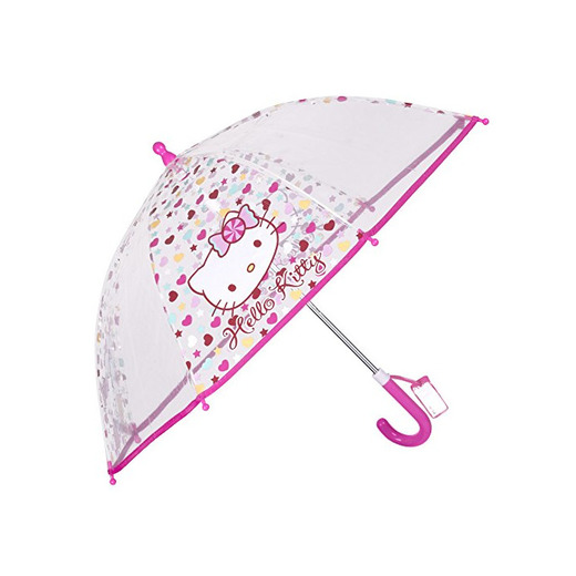 Hello Kitty Paraguas Transparente Burbuja de Niña