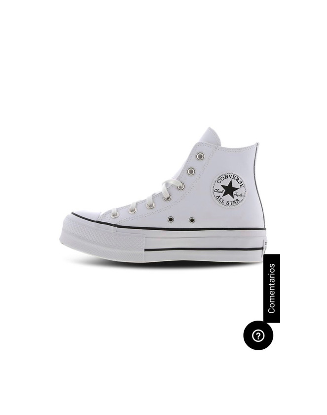 Producto converse con plataforma de piel