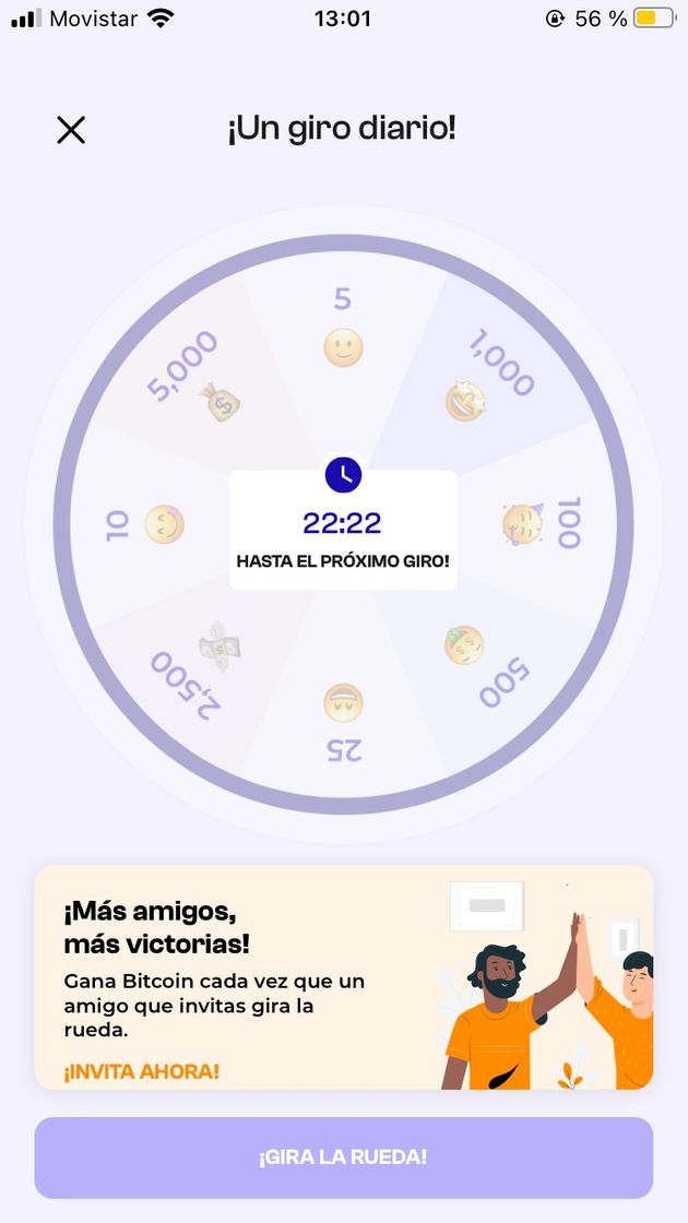 Social Juega a la ruedita y gana BTC retirables
