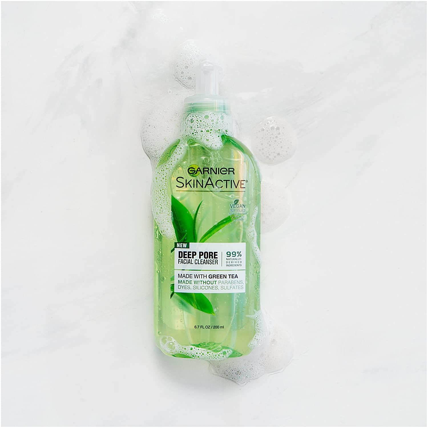 Fashion Green Tea Deep Pore Facial Cleanser - Face Wash - Garnier