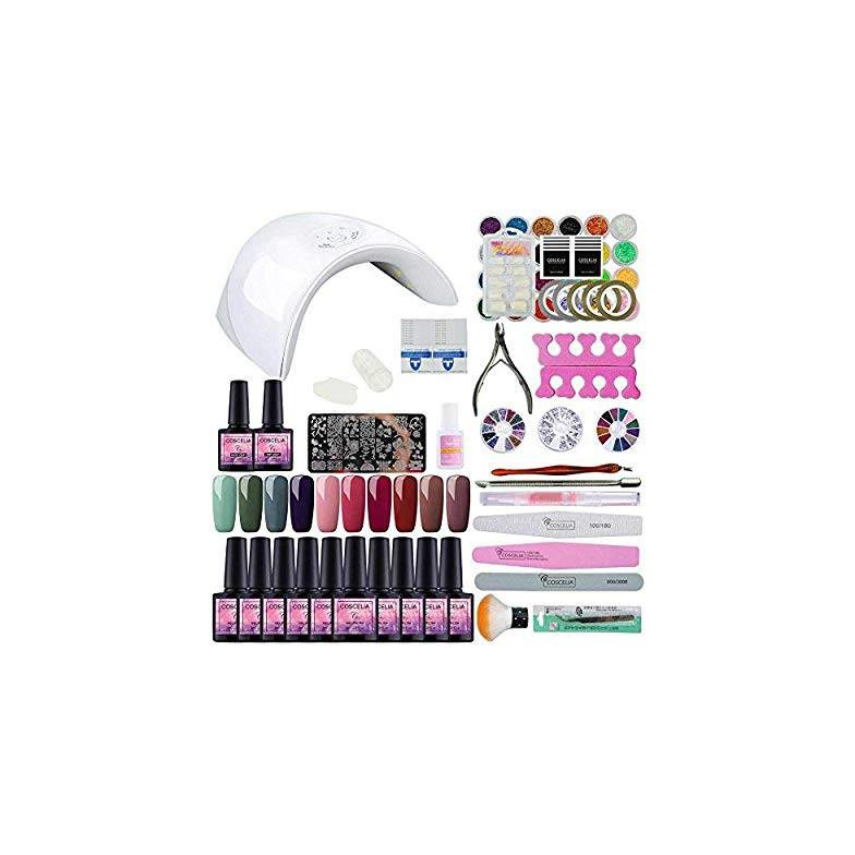 Producto Kit Manicura Semipermanente con Lámpara de 36W 