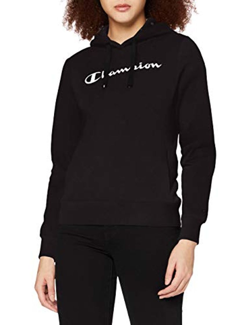 Social Champion Mujer - Sudadera con Capucha Classic C-Logo Allover - Negro