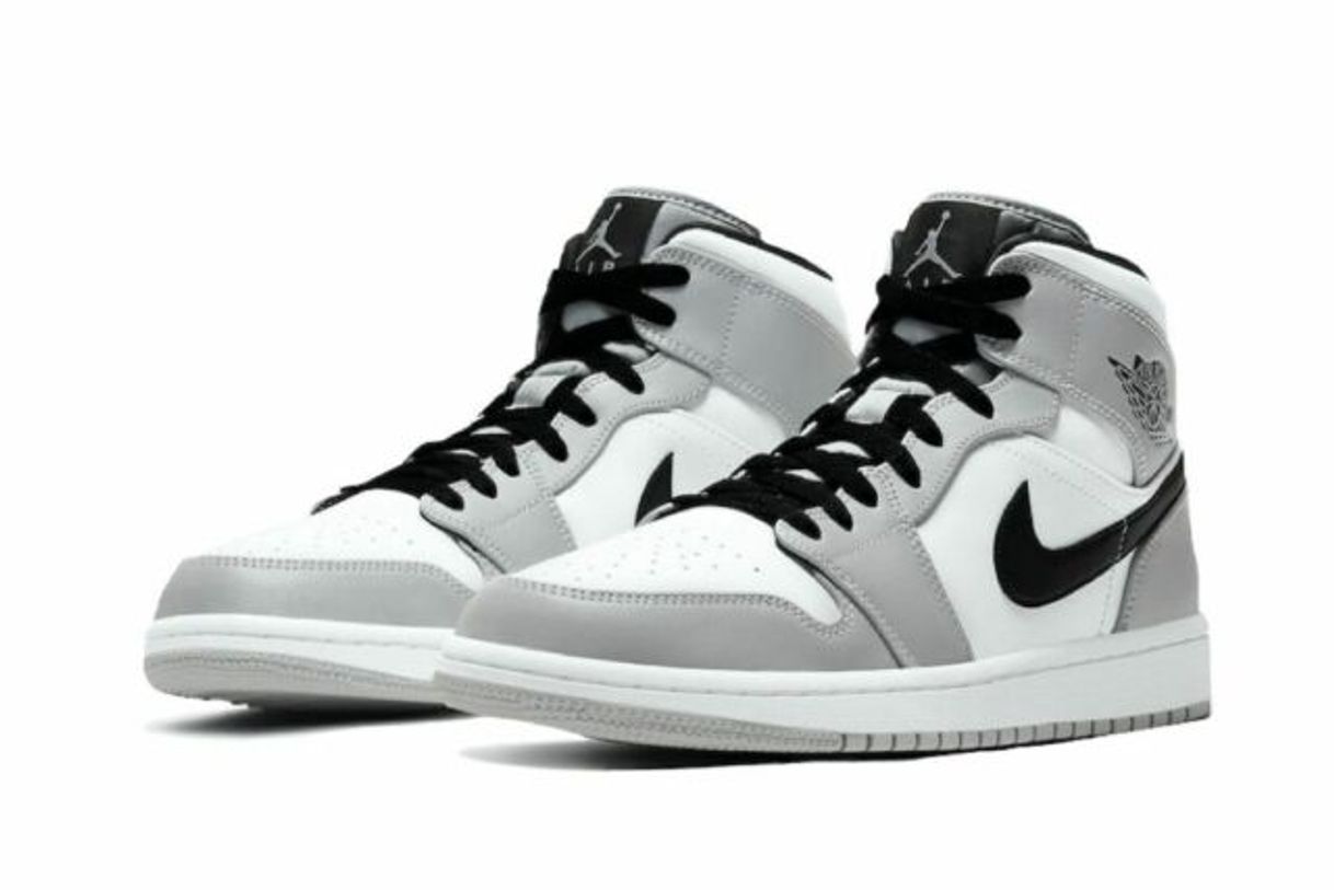 Fashion Jordan 1 Mid Light Smoke Grey 