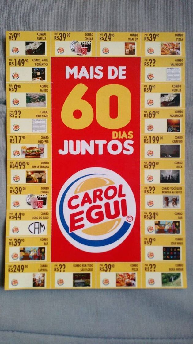 Social presente para namorado