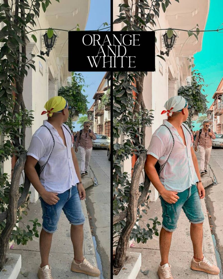 Fashion Preset 1 - Orange and White 