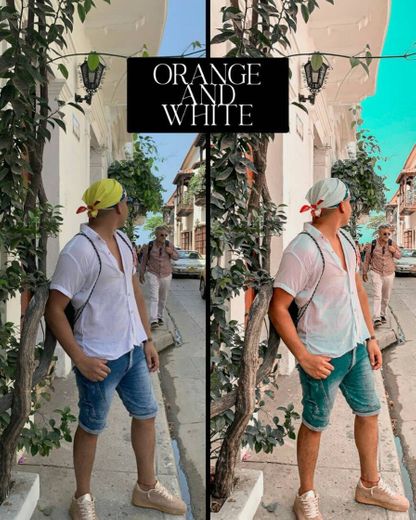 Preset 1 - Orange and White 