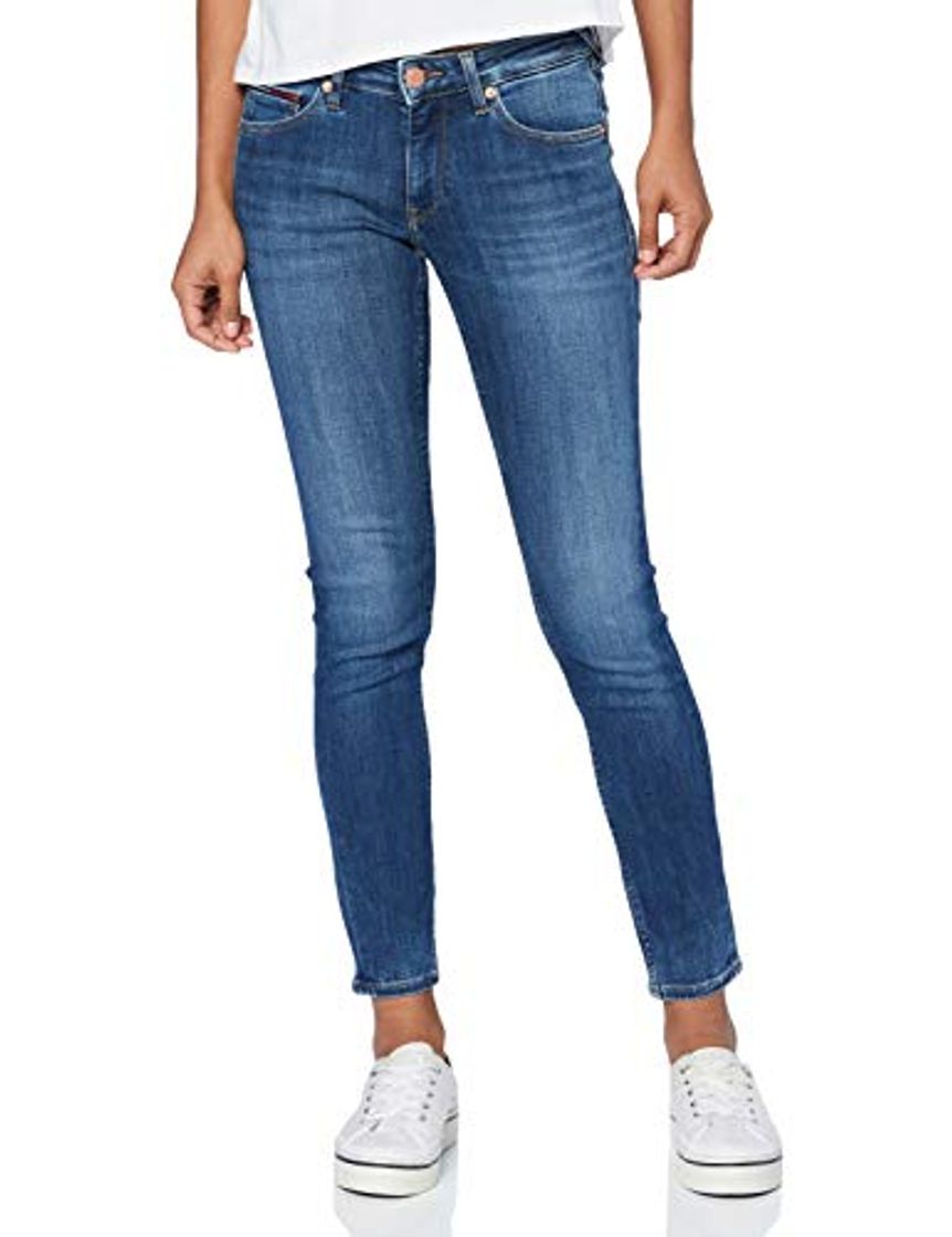 Product Tommy Jeans Mujer Sophie Lr Skny Hldbst Pantalones, Harlow Dark Blue Str,