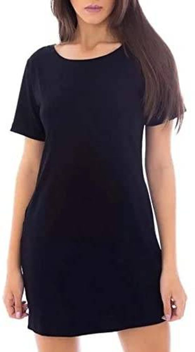 Moda Vestido Camisetão Feminino Para Mulheres Alta