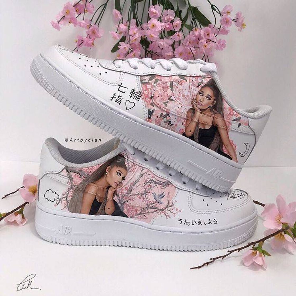 Moda Nike air force Arianna Grande Custom