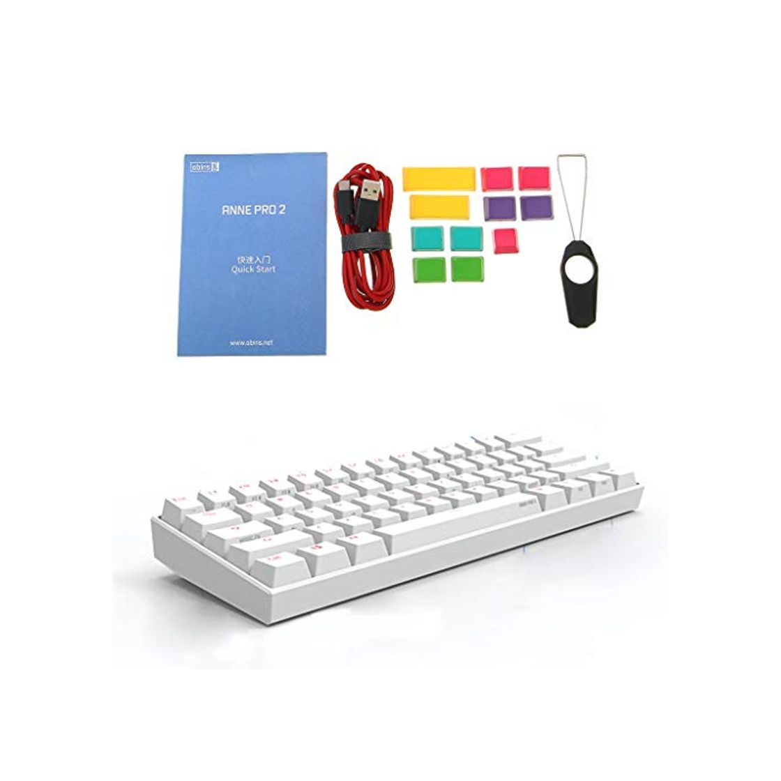 Products Brucelin Anne Pro 2 60% NKRO Bluetooth 4.0 Type-C RGB 61 teclas