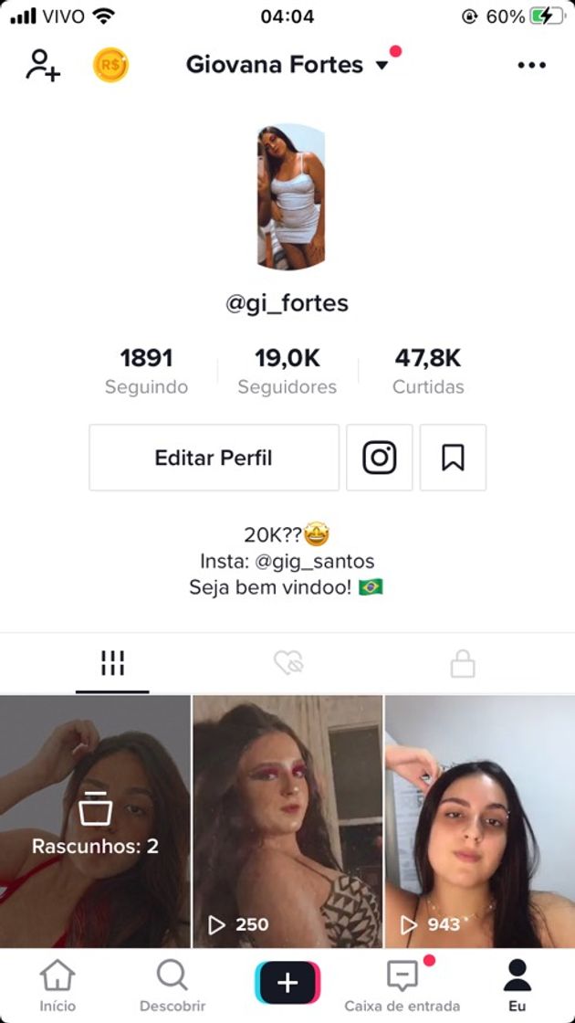 Fashion Meu perfil do tik tok, me segue lá❤️