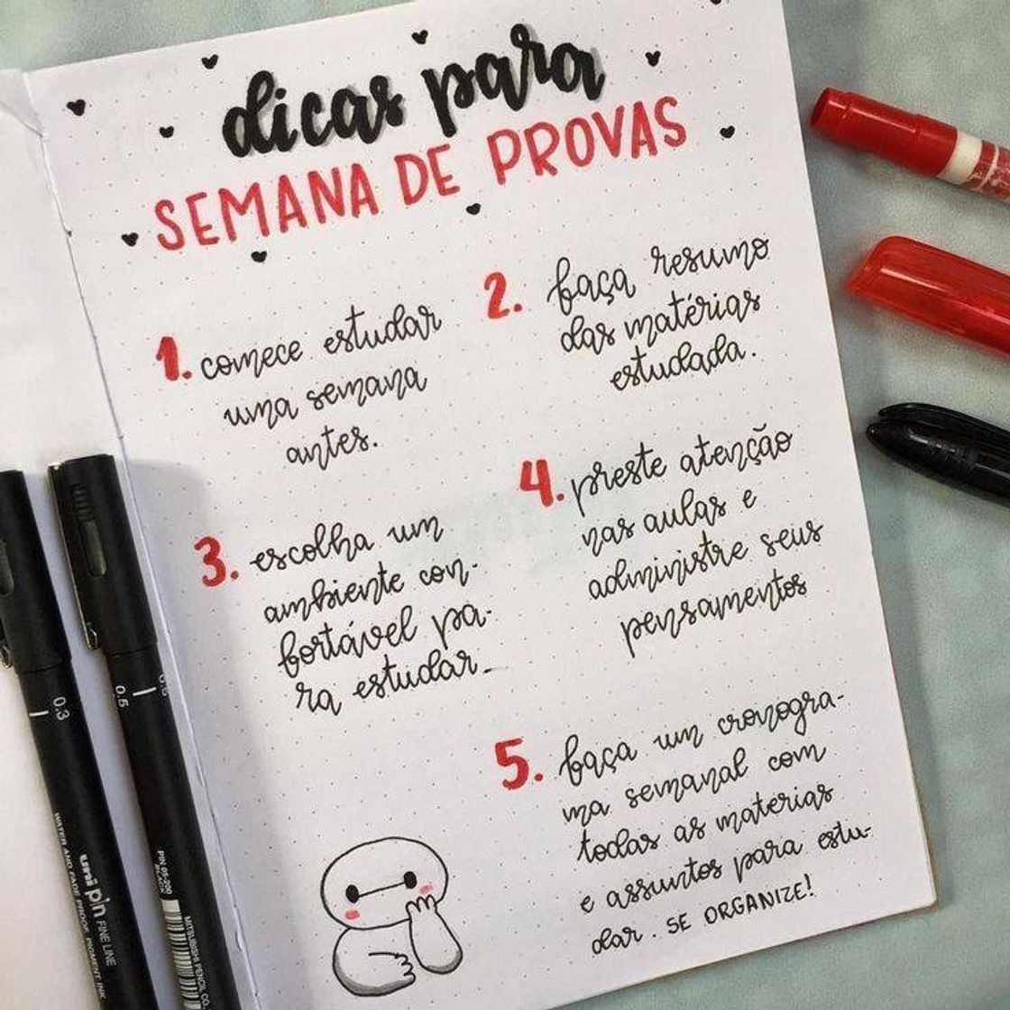 Moda DICAS PARA SEMANA DE PROVAS!! 📝