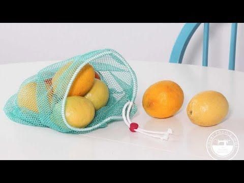 Tela de malla para bolsas de fruta reutilizables - YouTube