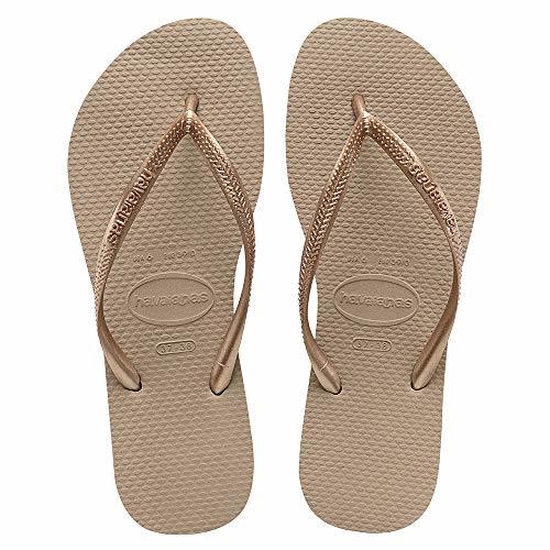 Moda Havaianas Slim Chanclas Mujer, Marrón