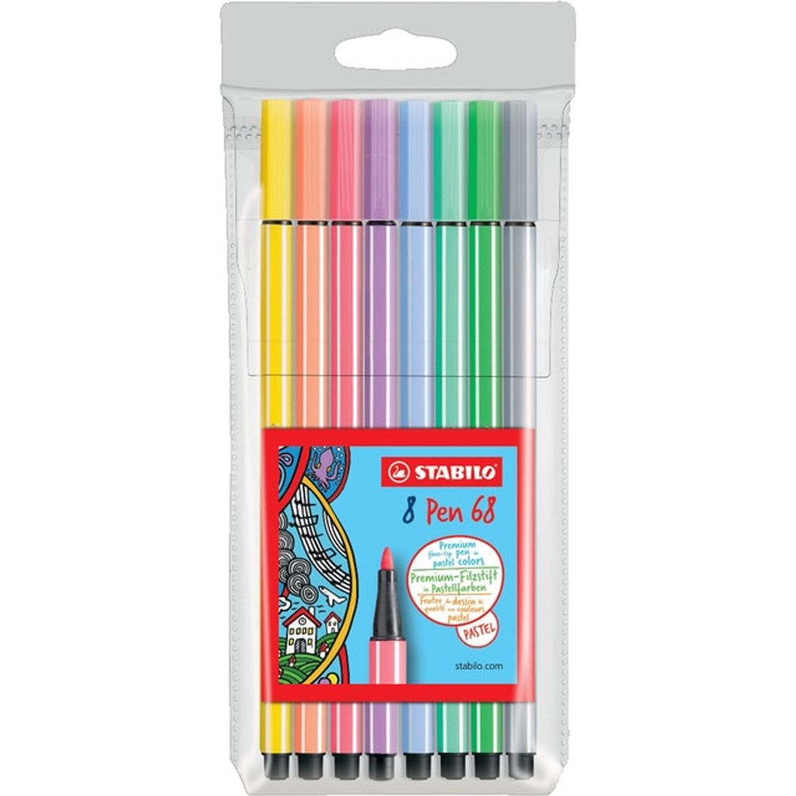 8 Unidades Pastel Stabilo Pen 68 · Papelería · El Corte Inglés