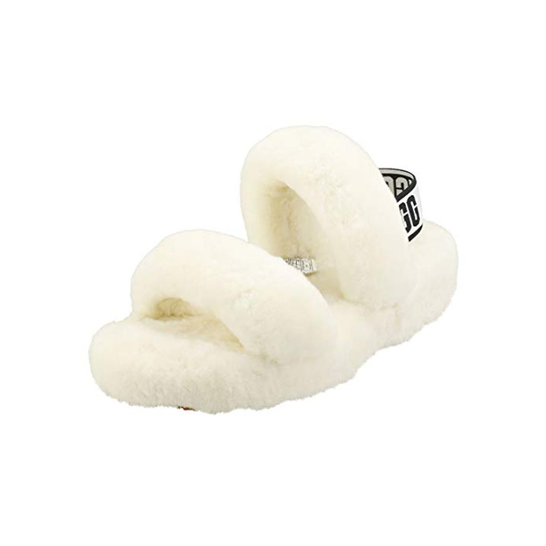 Moda UGG Female Oh Yeah Slipper, White, 5