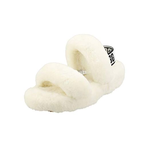 UGG Female Oh Yeah Slipper, White, 5