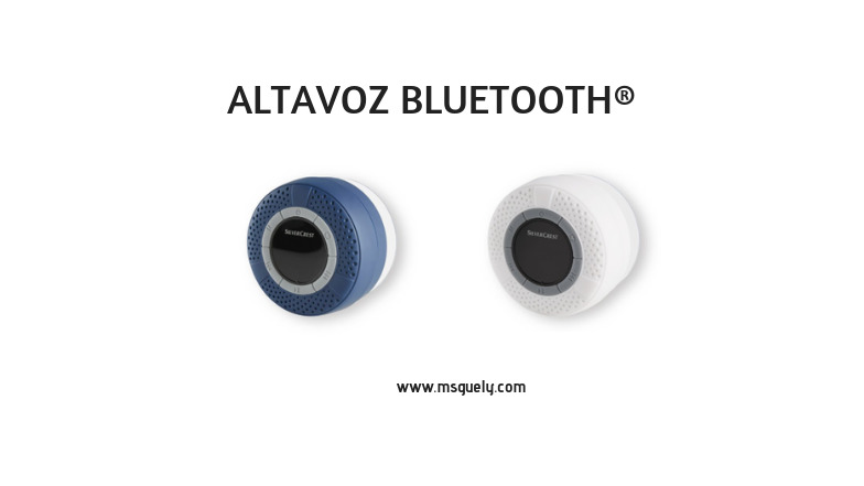Altavoz Bluetooth para baño SilverCrest