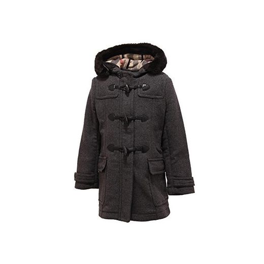1566T cappotto montgomery bimba grigio BURBERRY lana jacket coat kid [8 YEARS]