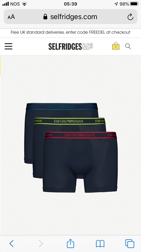 Product Armani underwear 🩲 pack 3