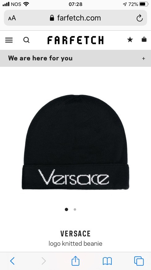 Product VERSACE
logo knitted beanie