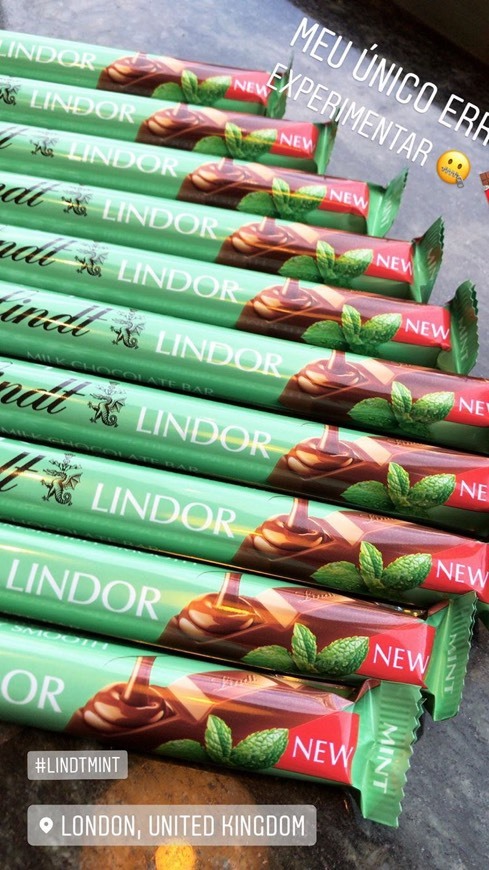 Producto Lindt Mint chocolate 🍫 🌱