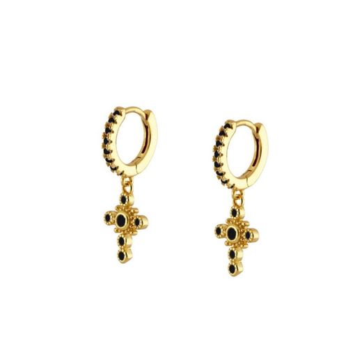 Pendientes Agnes Black Gold