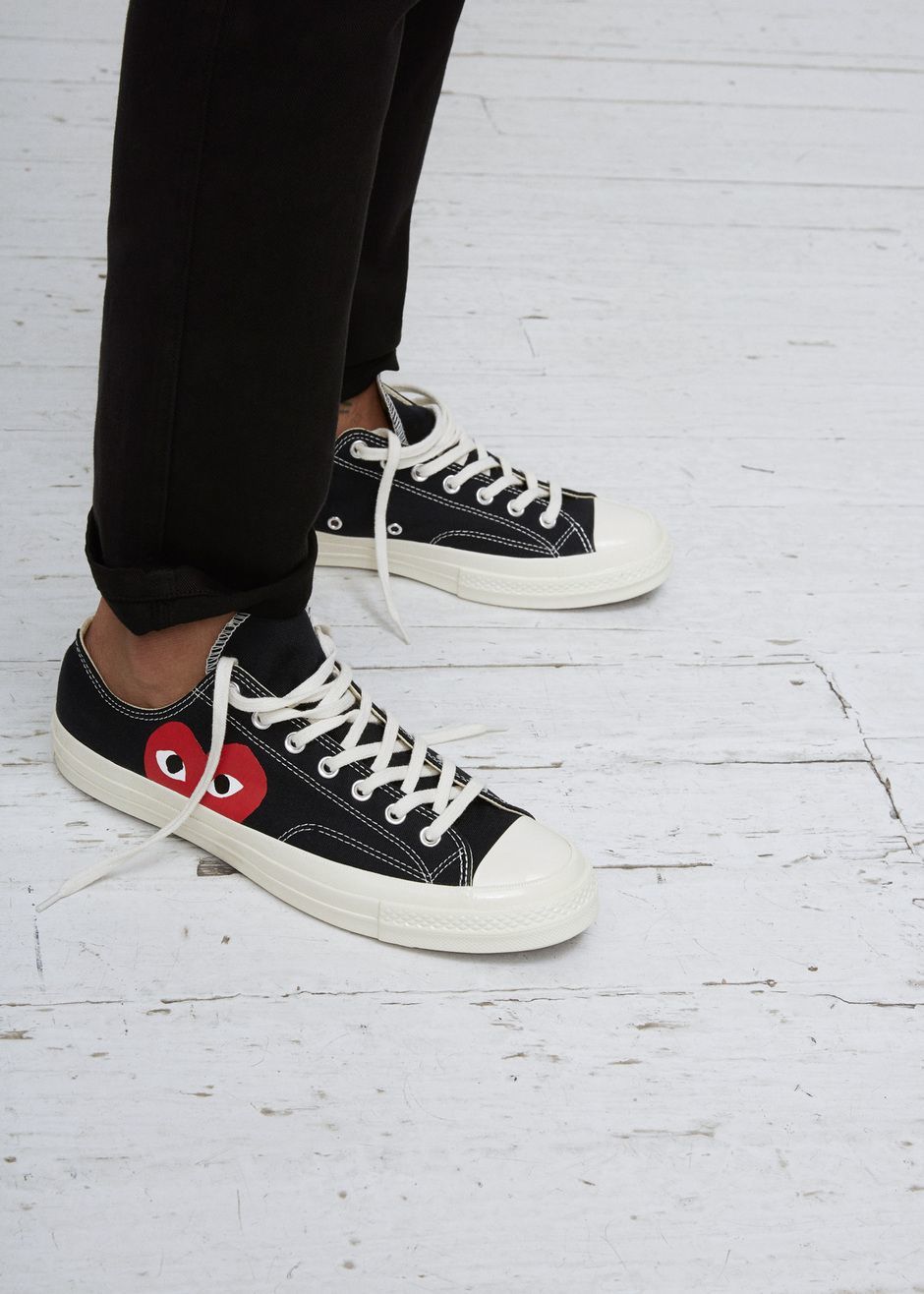 Social Black Converse Edition Half Heart Chuck 70 Low Sneakers
