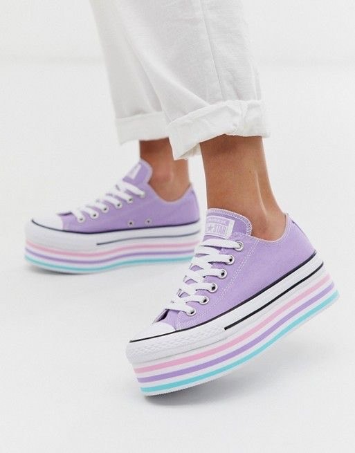 Social Converse Chuck Taylor Super Platform Layer Lilac 