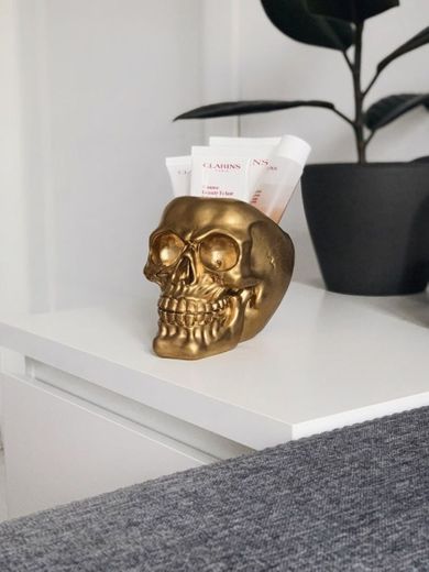 Skull Makeup Brush Holder