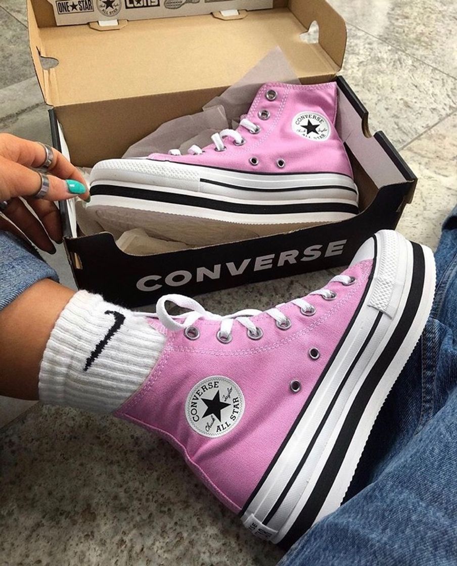 Fashion Chuck Taylor High Top Pink Converse