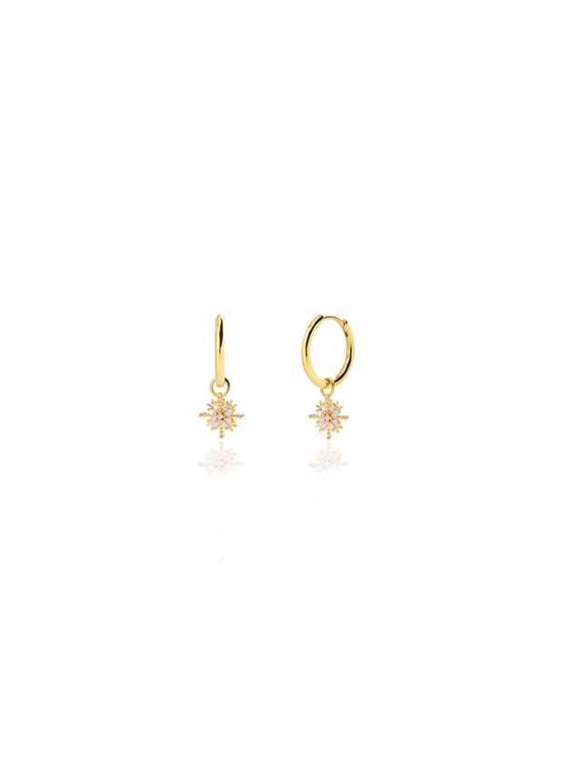 Social Pendientes Snowflake Oro
