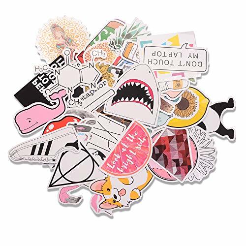 Social EKKONG Pegatinas, 46 Pack Kit de Pegatinas, Pegatinas Decorativas Stickers para Coche,