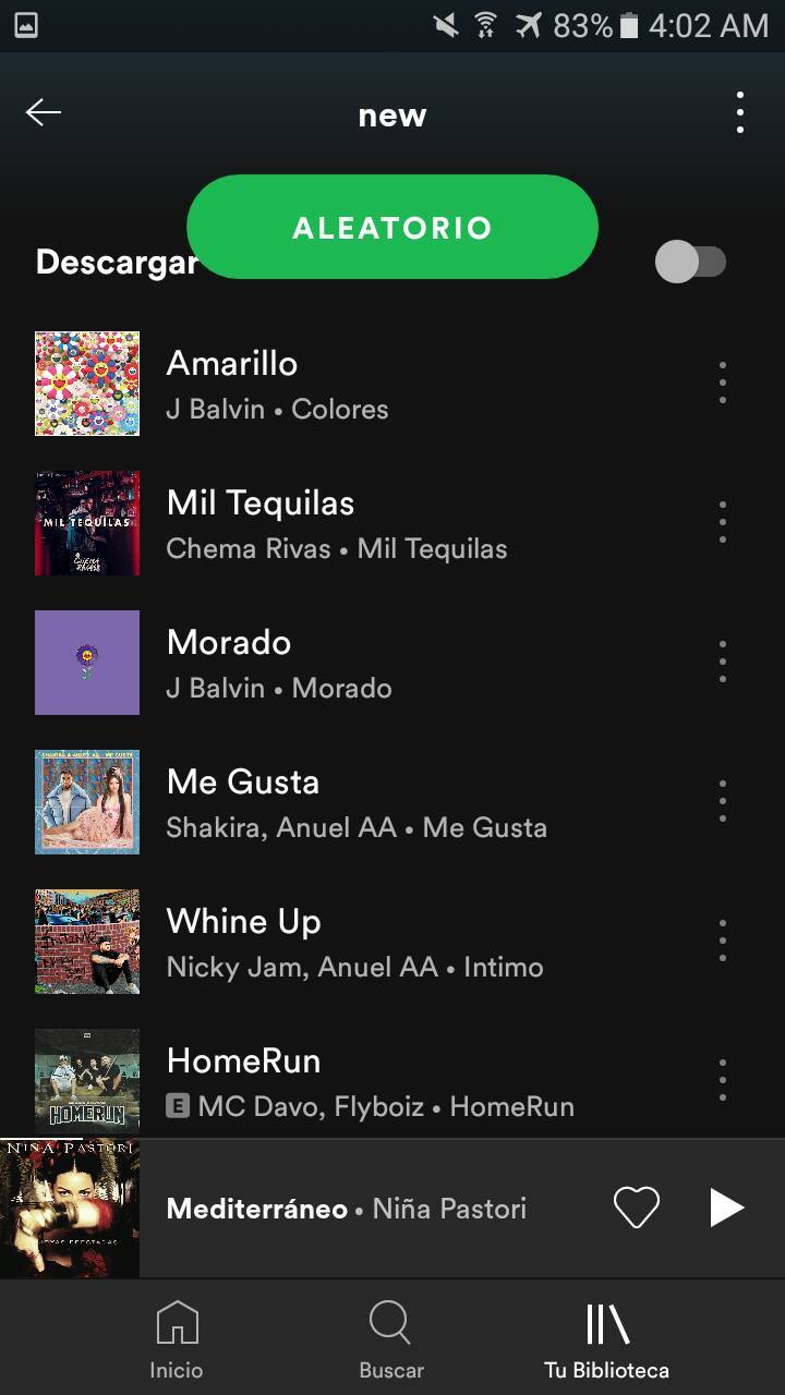 Canción Playlist 