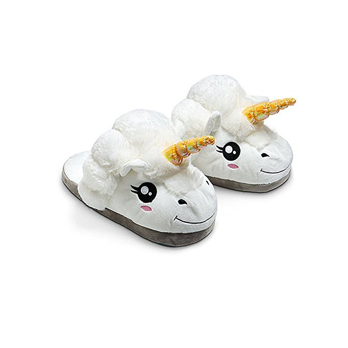 Social Kenmont Zapatillas de Estar por casa Zapatos Peluche de Felpa Unicornio para