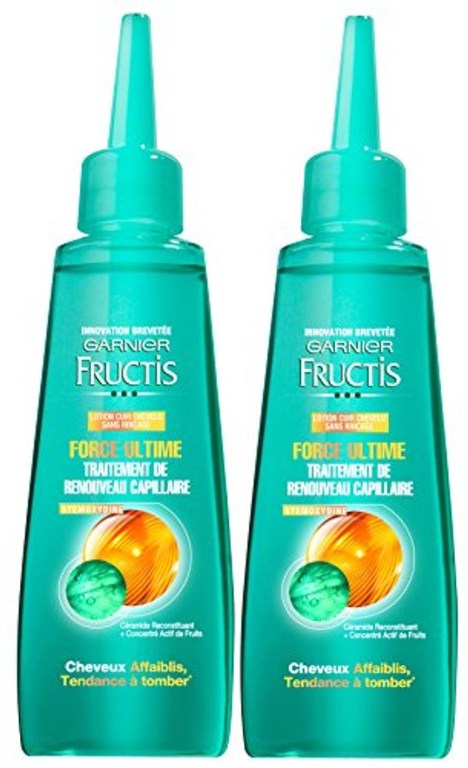 Social Garnier - Fructis Force Ultime - Suero para cabello frágil - Lote de 2