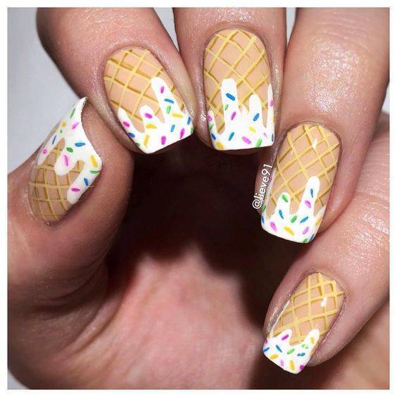 Moda Uñas de helado