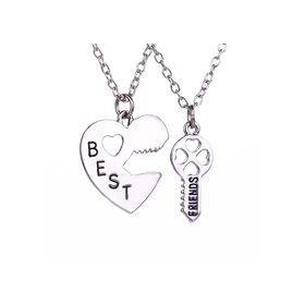 Product Collar llave y corazón bff 